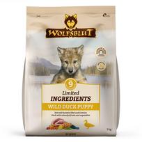 WOLFSBLUT Puppy Limited INGREDIENTS Wild Duck sausas maistas šuniukams su laukine antiena, 1 kg