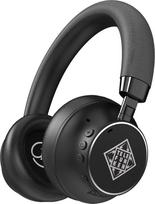 TELEFUNKEN ARCO ONE "Bluetooth" ausinės per ausis su mikrofonu, ANC triukšmo slopinimas muzikai, studijoms, kelionėms, 30 valandų veikianti baterija, pasirinktinai valdomas laidas, juodos spalvos, yra krepšys ir 3,5 mm garso įrašas