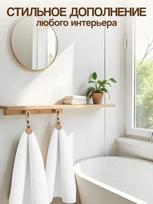 Kitchen Hand Towel Hook Ring Cotton Bathroom Towel Clip One Size chaki