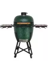 Kepsninė (Grilis) BIGGRILL Kamado Pro 23,5" žalias + daugiafunkcinė 2 zonų sistema + plieninis pelenų valymo įrankis + kepsninės uždangalas + keramikinis vištos laikiklis