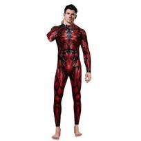 Superherojus Carnage Žudynės Cletus Kasady Seksualus Glaudus Kombinezonas Catsuit Cosplay Kostiumai Zentai Vyriškas Bodysuit Karnavalinė Suknelė Helovinas S