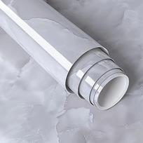 Waterproof Self-Adhesive Wallpaper Gray Marble Peel Stick Removable Contact Paper 1 Roll for Kitchen Bedroom Living Room Dormitory 40*300cm/15.75*118in