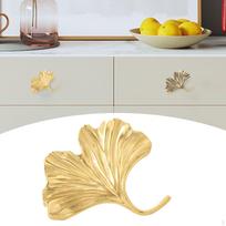 Ginkmedžio žalvarinė rankenėlė spintai, kūrybiška rankenėlė komodai ir knygų lentynai Retro