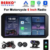 6 colių GPS navigacija motociklui IPX7 atsparus vandeniui Apple CarPlay ekranas nešiojamas motociklo belaidis Android Auto 1pcs