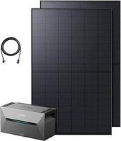 "Anker SOLIX" balkono elektrinė su saugykla (870 W | 1600 Wh), "Solar Bank 2 E1600 Plus" 1600 Wh saugykla balkono elektrinei, 2 x RS40T "Topcon" saulės baterija (435 W), 9,6 kWh talpa, Plug & Play