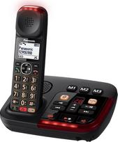 "Panasonic KX-TGM420GB" skaitmeninis belaidis telefonas, skaitmeninis atsakiklis, bazinis blokas ir viena ragelis, LCD ekranas, lėto kalbėjimo režimas, suderinamas su klausos aparatais, blokuoja trukdžius, vokiška versija