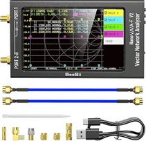 "Seesii NanoVNA-F V2" vektorinis tinklo analizatorius, 50 kHz-3000 MHz HF/VHF/UHF/VNA antenų analizatorius su 4,3 colių ekranu, skirtas S parametrų matavimui, SWR įtampai, fazei, vėlinimui, Smitho diagramai