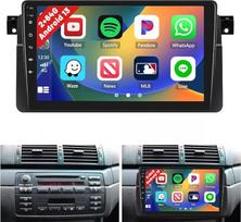 2GB + 32GB "Android 11" automobilinis radijas BMW E46 1999-2005 m. su "Carplay" "Android" automobiliu, 10,1 colio jutiklinis ekranas Radijas Palaiko GPS Navi BT FM EQ WiFi USB atbulinės eigos kamera