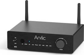 B50 stiprintuvas su "Bluetooth", stereofoninis stiprintuvas, 2 kanalų 50 W*2 namų garso stiprintuvas, su HDMI, ARC, Opt, DAC, Phono įvestimi, palaiko "aptX" didelės raiškos muzikos perdavimą ir priėmimą