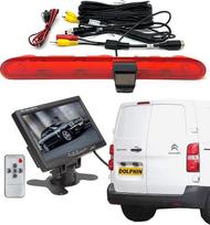 Dolphin Automotive "Peugeot Expert" ir "Citroen Dispatch" furgonas nuo 2016 m. Galinio vaizdo kamera su 7 colių prietaisų skydelio monitoriumi