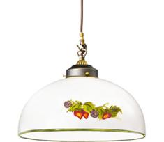 Kolarz 731.30.136 - Pakabinamas sietynas NONNA 1xE27/75W/230V diametras 30 cm vynuogės/braškės