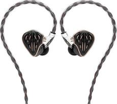 MS5 In-Ear monitoriai, individualus dinaminis garsiakalbis iš skysto silikono, 1DD+4BA hibridinis blokas, laidinės HiFi ausinės telefonui, kompiuteriui, nešiojamajam kompiuteriui ir planšetiniam kompiuteriui, juodos spalvos