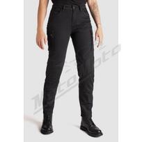 Moteriški džinsai PANDO MOTO MILA CARGO Chino stiliaus Cordura Juodi