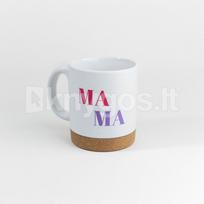 Riboto leidimo Knygos.lt puodelis „Su meile Mamai“, matinis, 300 ml