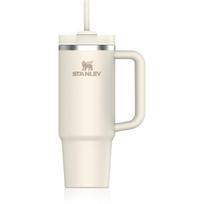 Stanley Quencher H2.O FlowState™ Tumbler nerūdijančiojo plieno puodelis su šiaudeliu vidutinis Cream 890 ml