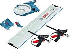 "Bosch Professional" 1600A001T8 FSN OFA 32 KIT 800 Sistemos pakuotė, kreipiančioji bėgis su skylių raštu, kreipiančiosios bėgio adapteris, 2 spaustuvai, papildomas adapteris