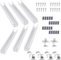 "Globooluek" saulės kolektorių laikiklių rinkinys Aliuminio lydinio fotovoltinio montavimo bėgių laikiklių rinkinys, skirtas saulės fotovoltiniams moduliams