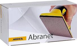 "Mirka Abranet" tinklinės šlifavimo juostelės 80x230 mm Grip / grūdėtumas P180 / 50 vnt / skirtos medienai, glaistui, lakui, kompozitui šlifuoti / 5417505018