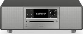 "sonoro Prestige" kompaktinė sistema su CD grotuvu, "Bluetooth" ir internetiniu radiju (FM, "Wi-Fi", DAB Plus, "Spotify", "Deezer") Matinis grafitas