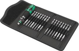 "Wera Kraftform Kompakt 60 KK" 05059294001 17 dalių šešiakampių antgalių rinkinys ir rankenos priedas / "Rapidaptor" technologija / ilgis 89 mm