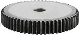 1 Stück 1,5 m Stirnrad, 76/77/78/79 Zähne, 16 mm Prozessloch, Ritzel, kohlenstoffarmes Stahlmaterial, flaches Zahnrad, Gesamthöhe 15 mm (78 dantys)