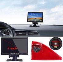 18 mm objektyvas Aukščiausios kokybės atbulinės eigos kamera + 7 colių TFT LCD ekranas Automobilio monitorius Stabdžių žibintas Automobilio stogo atbulinės eigos kamera, skirta "Opel/Vauxhall Movano/Renault Master/Nissan NV400