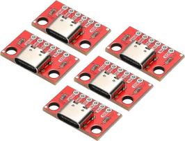 5 stücke Typ C Buchse Breakout Board PCB Konverter Test Board für Datentest DIY Elektronische Produkte