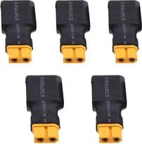 5 x belaidžio XT60 moteriškos lyties į XT90 vyriškos lyties adapteris, skirtas baterijai
