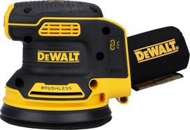DEWALT DCW210N 18 voltų akumuliatorinis šlifuoklis su atsitiktine orbitine šlifavimo sistema, švitrinio popieriaus skersmuo 125 mm, elektroninis greičio valdymas, apsauga nuo dulkių, krumpliaračių ir jungiklių apsauga su "Velcro" tvirtinimo sistema, be ak