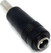 DRUT 1 vnt. 5,5 mm x 2,1 mm moteriškos ir 2,5 mm vyriškos lyties nuolatinės srovės maitinimo adapterio kabelio keitiklis, juodas