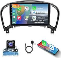 Hodozzy 2G + 64G Android automobilinis radijas Nissan Juke J15 2010-2019/YF15 Infiniti ESQ 2011-2017 Carplay Android automobiliui, 9 colių jutiklinis ekranas su GPS WiFi Bluetooth HiFi FM RDS radijas Canbus atbulinės eigos kamera