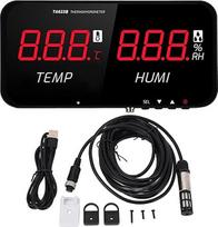 LED 2-in-1-higrometras+termometras, -20 ° C Bis 80 ° C Großschirm Industrial-Temperatur+Luftfeuchtigkeitsmesser 13 Zoll LED-Display Treibhaushaus Wall