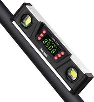 Skaitmeninis magnetinis gulsčiukas ir matuoklis - RISEPRO 10" IP54 apsaugotas elektroninis burbulinis inklinometras, kampo matuoklis, matuoklis su dideliu VA ekranu ir lizdu su V formos grioveliu DL135-B