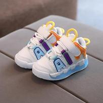 Tennis Shoe Autumn New Children Sport Sneakers Boys Girls Shoes Breathable Casual Shoes Trend Board Comfortable Kid Sneakers 21insole 13.5cm mėlyna