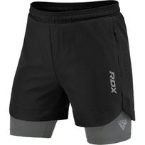 MMA šortai T16 2-in-1, juodi