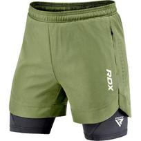 MMA šortai T16 2-in-1, žali