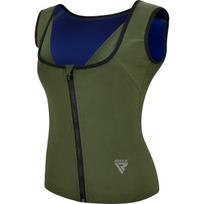 Liemenė svorio metimui moterims RDX W2, žalia