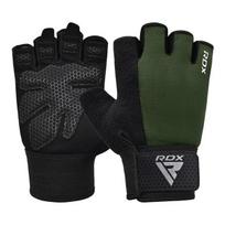 Treniruočių pirštinės RDX W1H, juodos/žalios