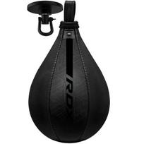 Bokso greičio kamuolys RDX F6 Kara, juodas, Universalus