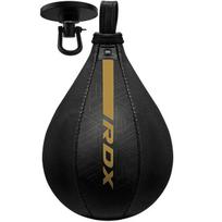 Bokso greičio kamuolys RDX F6 Kara, juodas/auksinis, Universalus
