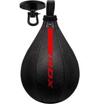 Bokso greičio kamuolys RDX F6 Kara, juodas/raudonas, Universalus