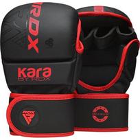 MMA treniruočių pirštinės RDX F6 Kara, juodos/raudonos