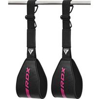Treniruočių dirželiai RDX F6 Kara, juodi/rožiniai, Universalus