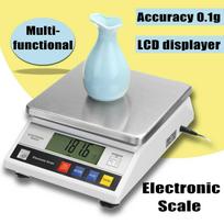 6kg 0.1g Skaitmeninės elektroninės dietinės maisto balansinės svėrimo pašto svarstyklės - tarpt 3KG