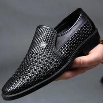 Vyriški PU odos batai Tuščiaviduriai basutės Vasariniai kvėpuojantys skylėti batai Vyriški įsispiriami Laisvalaikio Verslo Proginiai batai Zapatos De Hombre 38