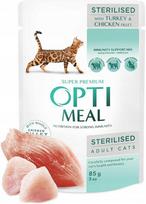 Optimeal Steril konservai katėms kalakutiena padaže, 85 g