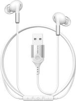 "DuKabel" ausinės į ausis su kabeliu USB ausinės į ausis su garsumo reguliatoriumi Triukšmo izoliacija HiFi garsas suderinamas su kompiuteriu PS4 PS5 Nešiojamasis kompiuteris - baltos spalvos