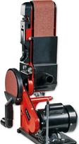 "Einhell" stacionarus juostinis diskinis šlifuoklis TC-US 380 (380 W, šlifavimo juostos greitis 292 m/min, šlifavimo disko greitis 1 450 aps/min, komplekte yra 1x šlifavimo juosta K80 ir 1x diskinis šlifavimo popierius K80)