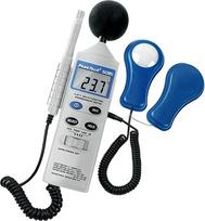 "PeakTech" "4 in 1" daugiafunkcinis aplinkos matuoklis su šviesos matuokliu, garso lygio matavimu, termometru ir higrometru, 1 vnt., P 5035