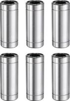 QUARKZMAN LM16LUU linijiniai guoliai 16 mm skylė 28 mm OD 70 mm ilgio linijiniai rutuliniai guoliai Dvipusiai guminiai sandarūs guoliai plieniniai guoliai, skirti CNC mašinoms, 3D spausdintuvams, maisto pakavimo mašinoms, 6 vnt.